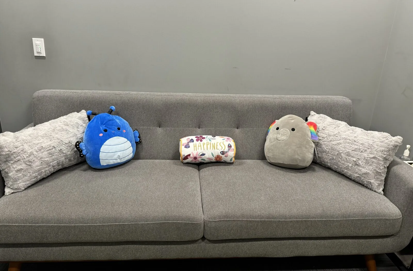 A calm, comfortable one-on-one counselling room at Flutterby Psychology